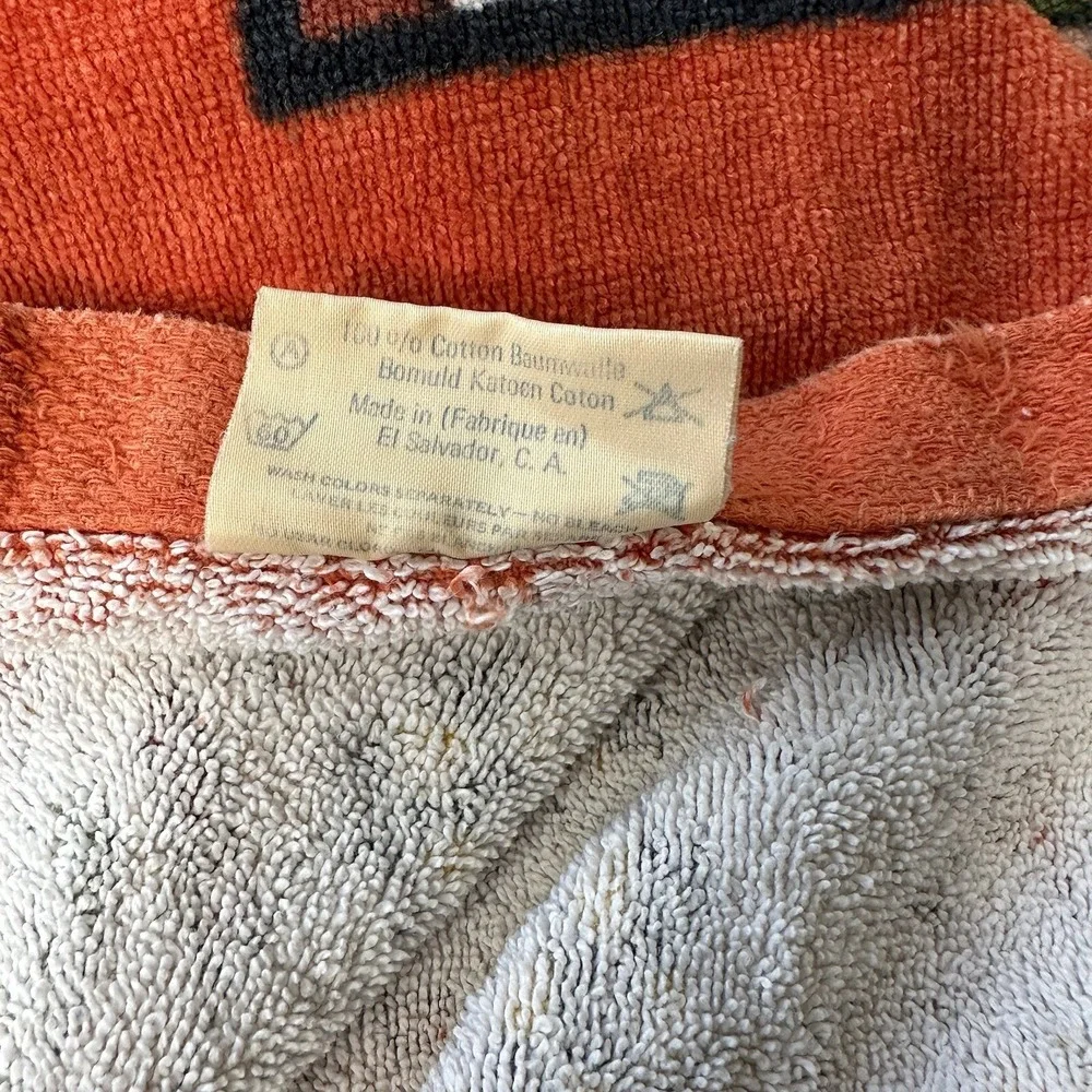 Vintage Hilasal Cotton Towel Fernando LA Palma Design Sheet Hand Mat El Salvador